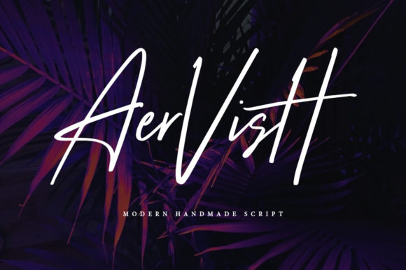 Aervish Font: The Perfect Handwritten Typeface for Crafters