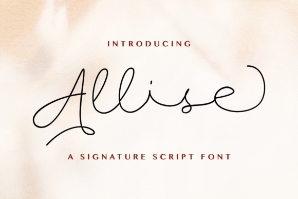 Allise: A Premium Script Handwritten Font for Web Design