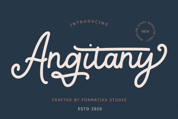 Angitany: A Delicate Handwritten Font for Makers