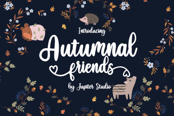 Autumnal Friends Font for Elegant Handmade Designs