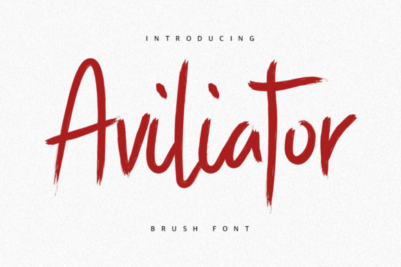 Aviliator Font: Authentic Brush Style for Brands