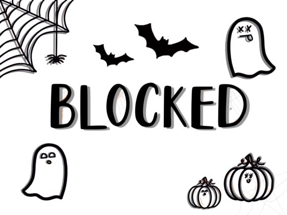 Blocked - Halloween Theme: A Bold Handwritten Typeface