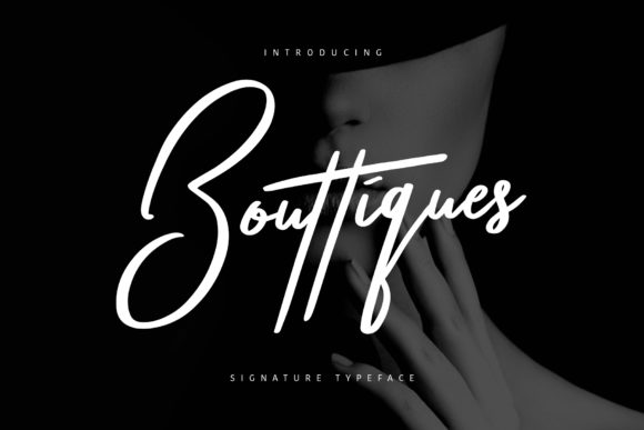 Bouttiques: A Friendly Script Handwritten Font for Editors