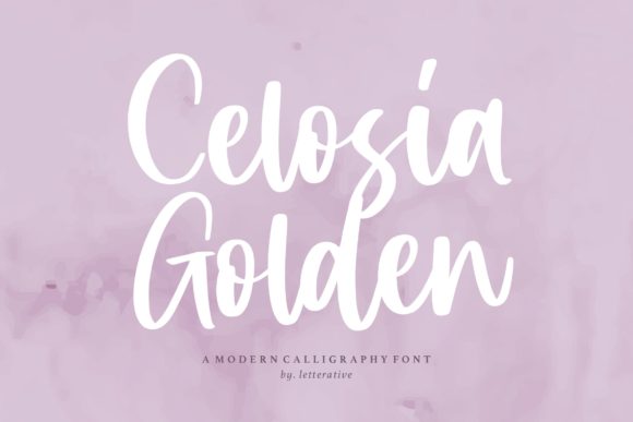 Celosia Golden: The Elegant Handwritten Typeface for Small Business Branding
