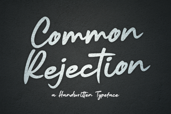 Common Rejection: A Modern Script Font for Editorial Design