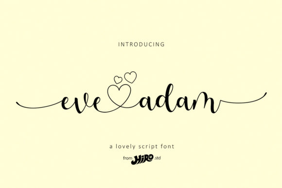 Eve Adam: A Stylish Script Font for Web Design