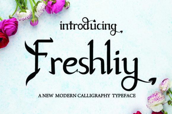Freshliy: An Elegant Script Handwritten Font for Editorial Design