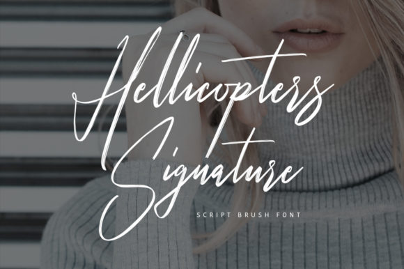 Hellicopters Font for Handmade Branding