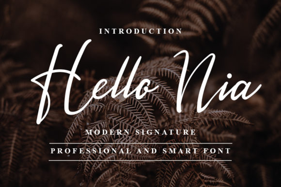 Hello Nia: A Handwritten Font for Small Business Branding