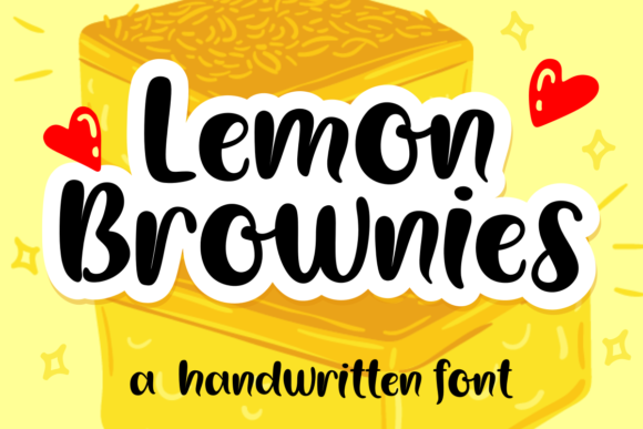 Lemon Brownies: A Bold Handwritten Font for Makers