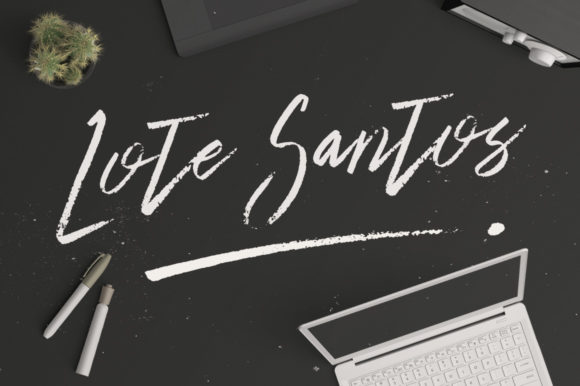 Lote Santos: The Brushed Handwritten Typeface for Bold Campaigns