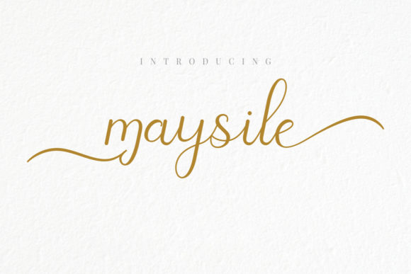 Maysile: A Delicate Handwritten Typeface for Elegant Branding