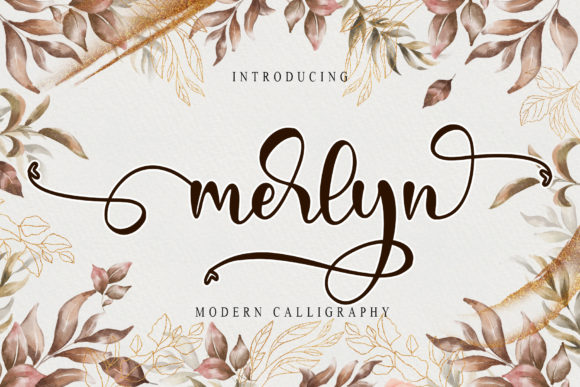 Merlyn Font: Romantic Script for Handmade Brands
