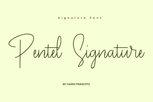 Pentel Signature: Elegant Script Handwritten Fonts for Crafters