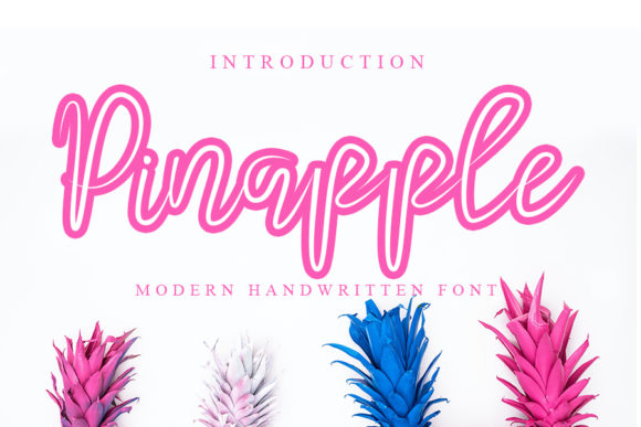 Pinapple: A Playful Handwritten Font for Branding