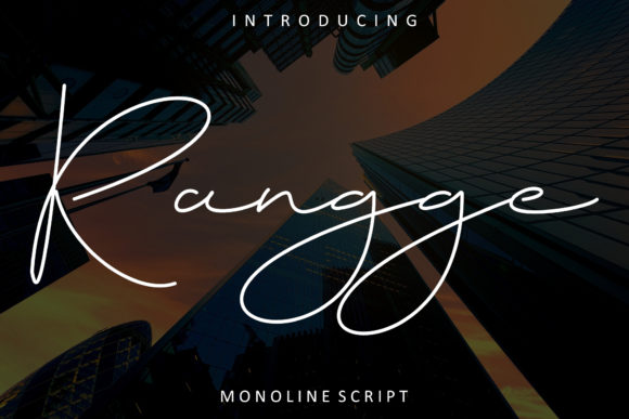 Rangge: The Elegant Script Font for Branding