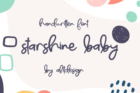Starshine Baby Font for Handmade Branding
