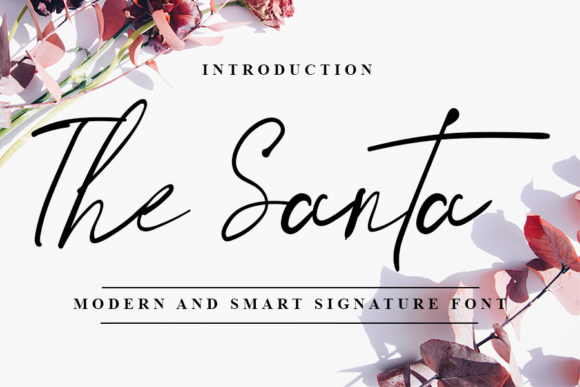 The Santa Font for Romantic Handmade Designs