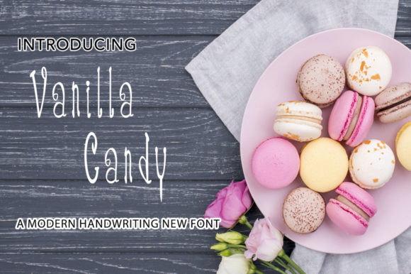 Vanilla Candy Font for Social Media Design