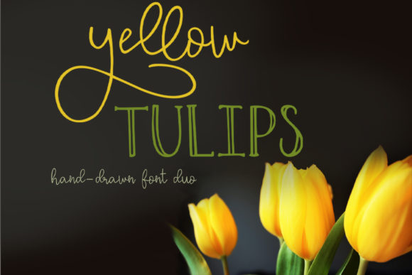 Yellow Tulips Font for Bold Campaign Visuals